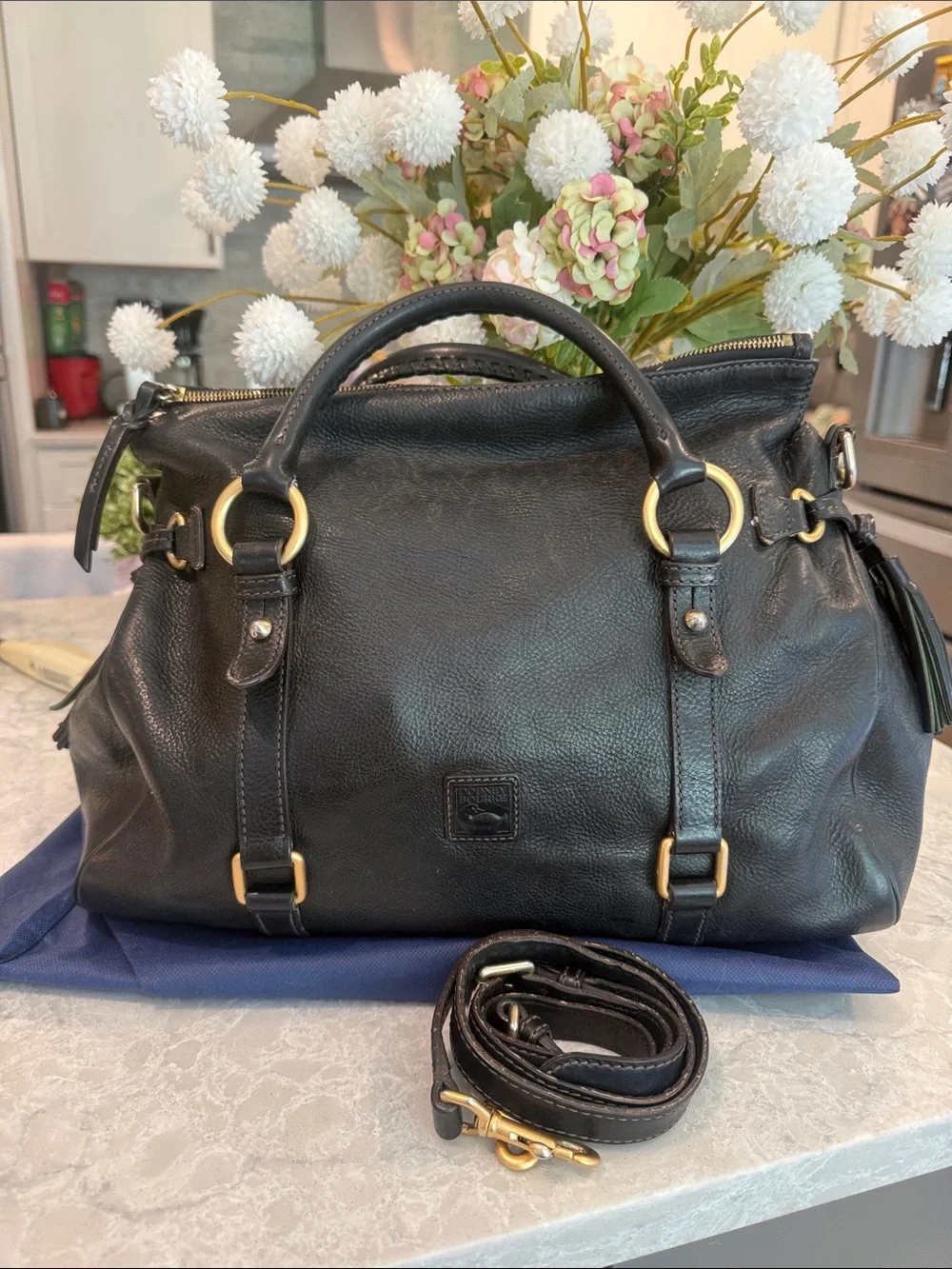 Dooney and Bourke large Florentine satchel with Wallet